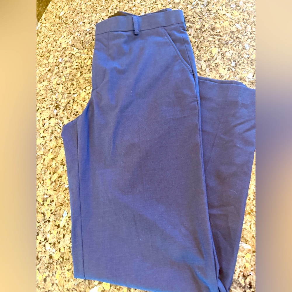 JF J.Ferrar Men’s Slim Fit Pants 34x32 Blue Straight Leg Flat Front Casual Dress
